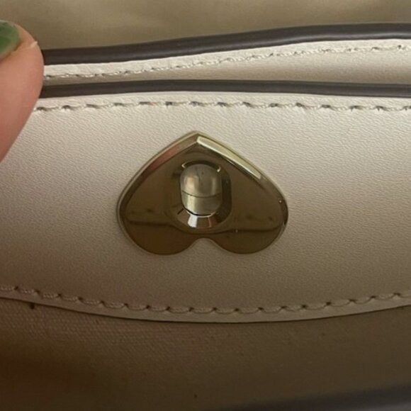 Kate Spade Marti Straw Mixed Media Small Bucket Bag Parchment Multi - Picture 10 of 14